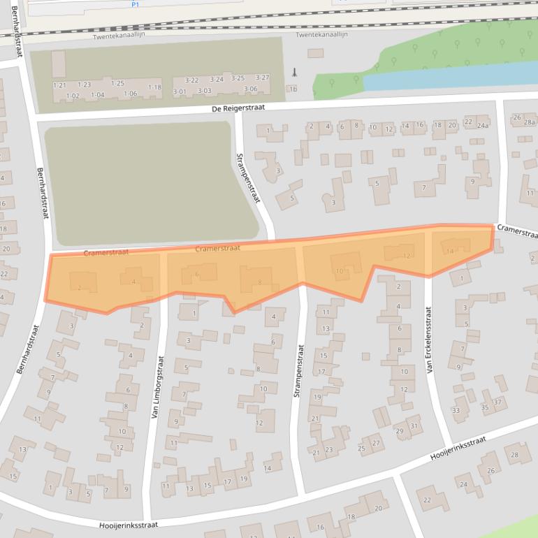 Kaart van postcodegebied 7491DM.