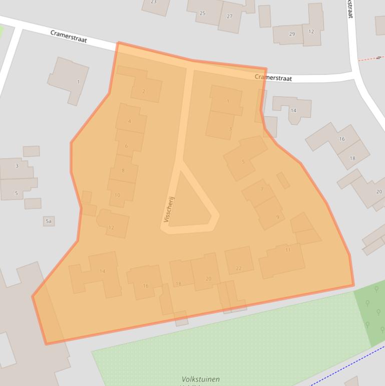 Kaart van postcodegebied 7491DN.