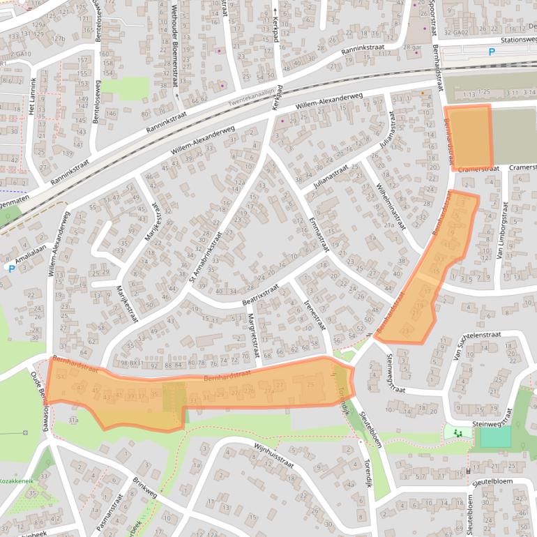 Kaart van postcodegebied 7491EA.