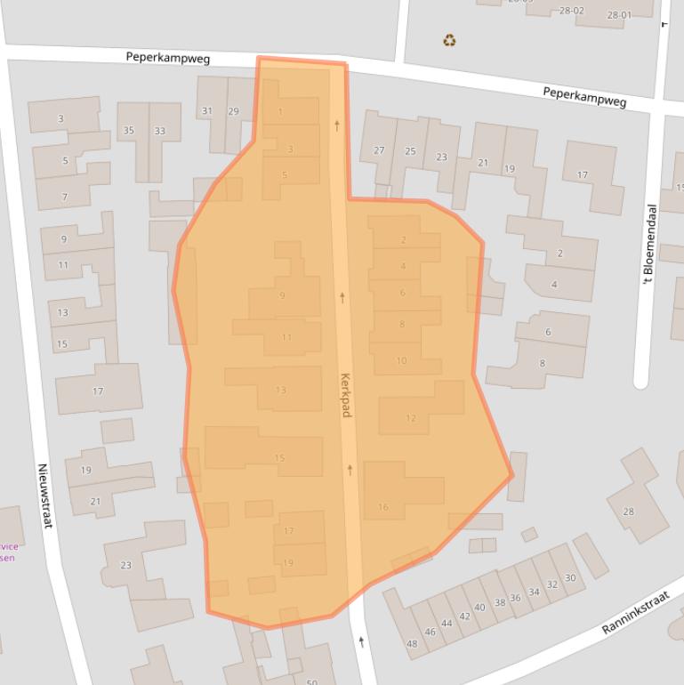 Kaart van postcodegebied 7491GD.