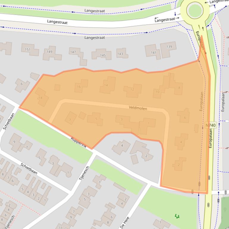 Kaart van postcodegebied 7491GN.