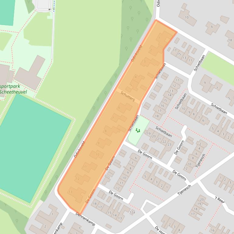 Kaart van postcodegebied 7491HD.