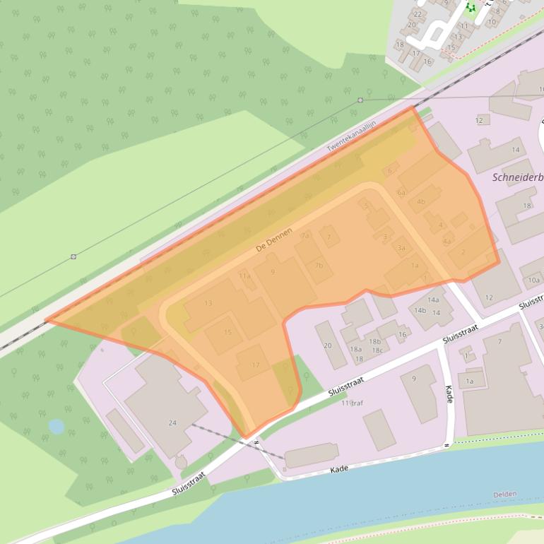 Kaart van postcodegebied 7491HH.