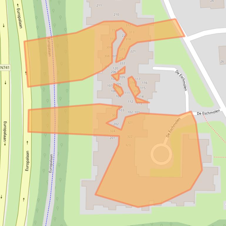 Kaart van postcodegebied 7491HX.