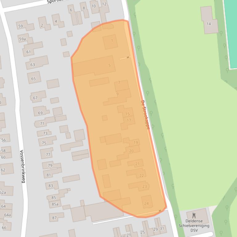 Kaart van postcodegebied 7491JB.