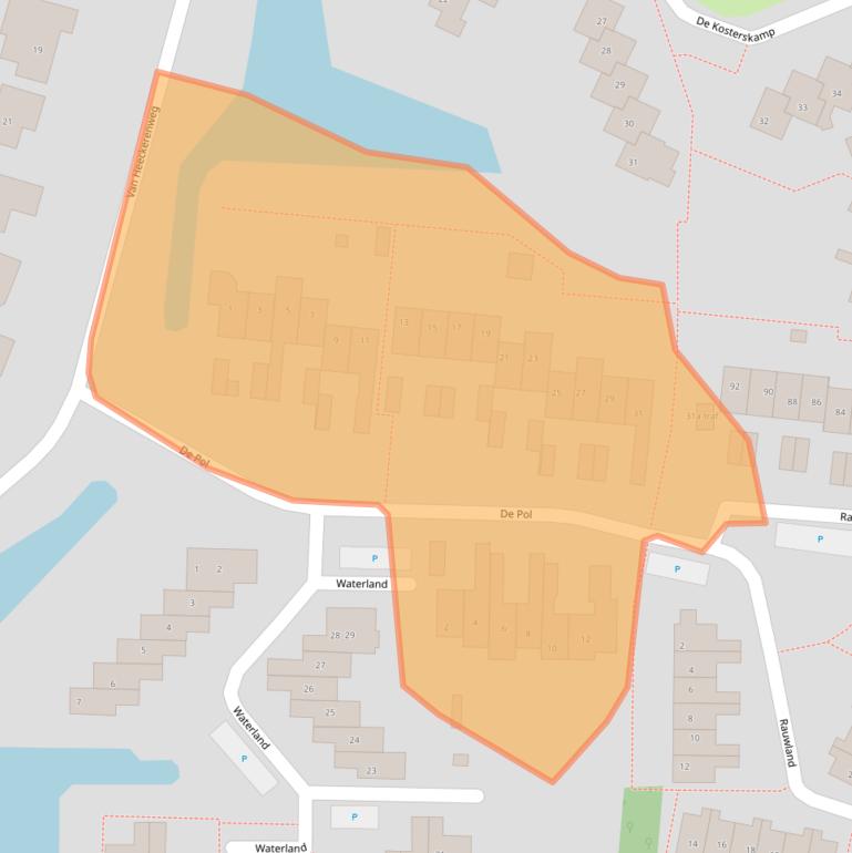 Kaart van postcodegebied 7491KA.