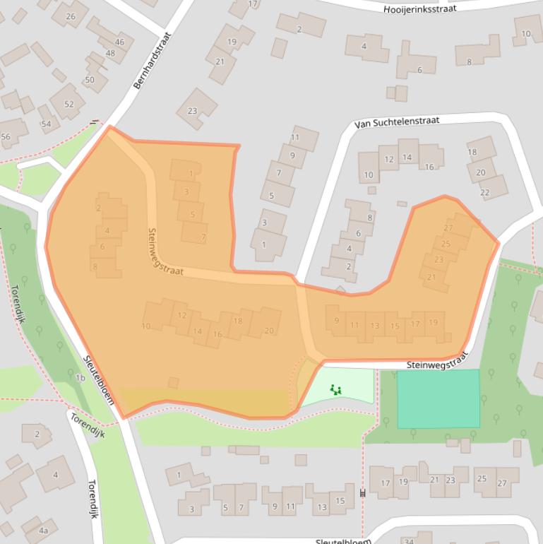 Kaart van postcodegebied 7491KD.