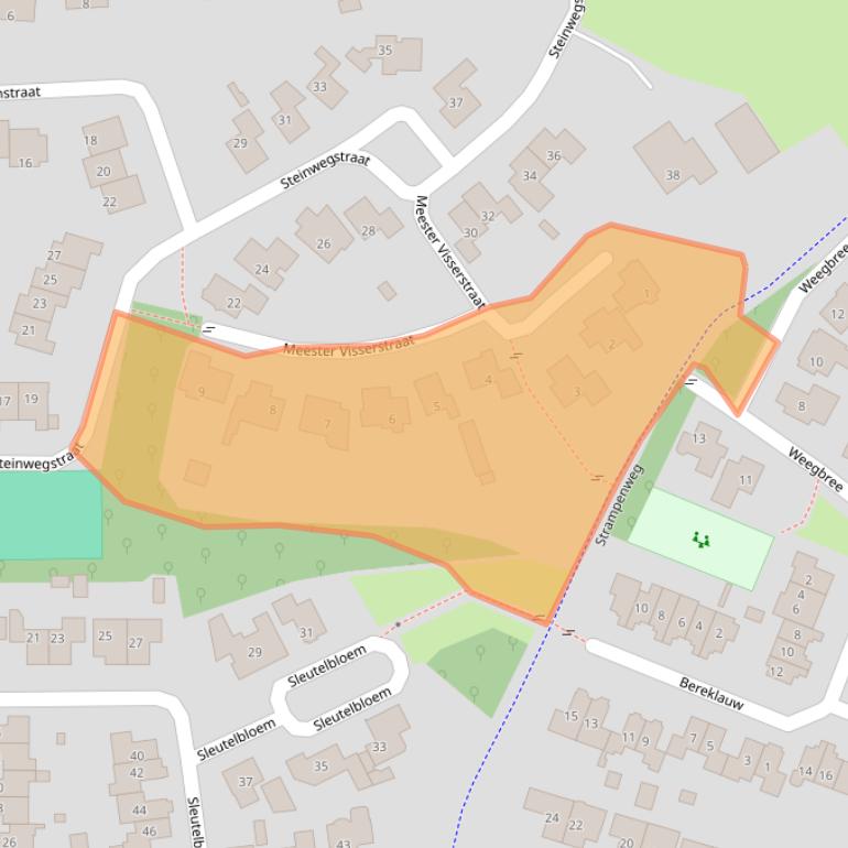 Kaart van postcodegebied 7491KH.