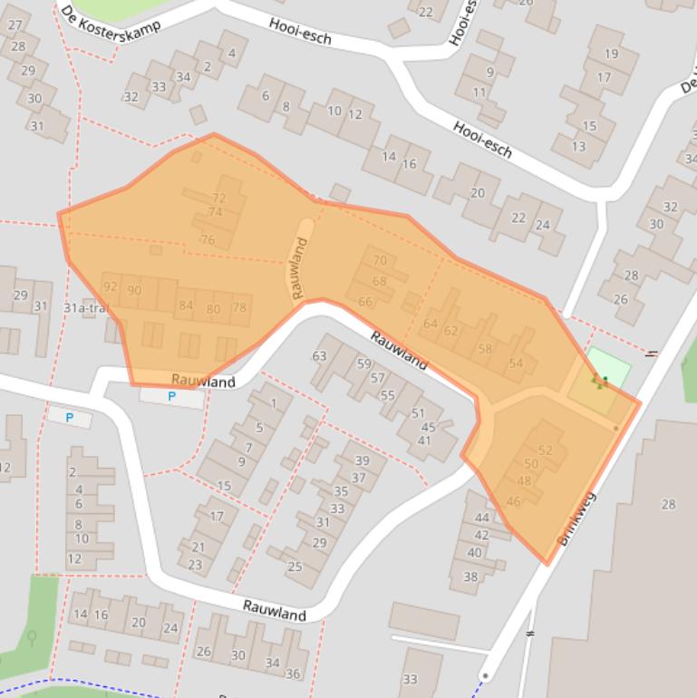 Kaart van postcodegebied 7491KL.