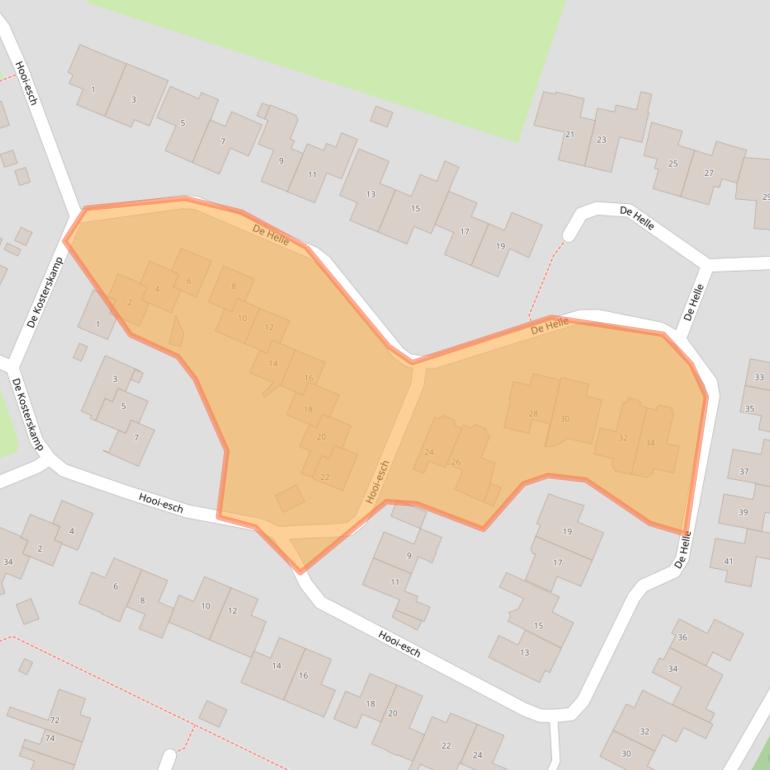 Kaart van postcodegebied 7491KW.