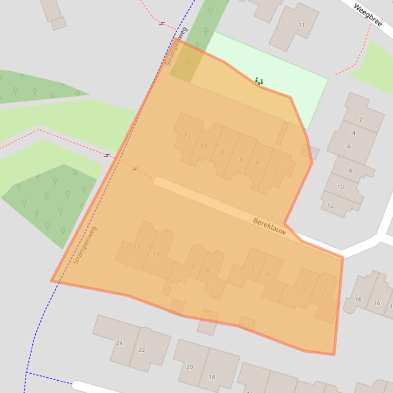 Kaart van postcodegebied 7491LA.