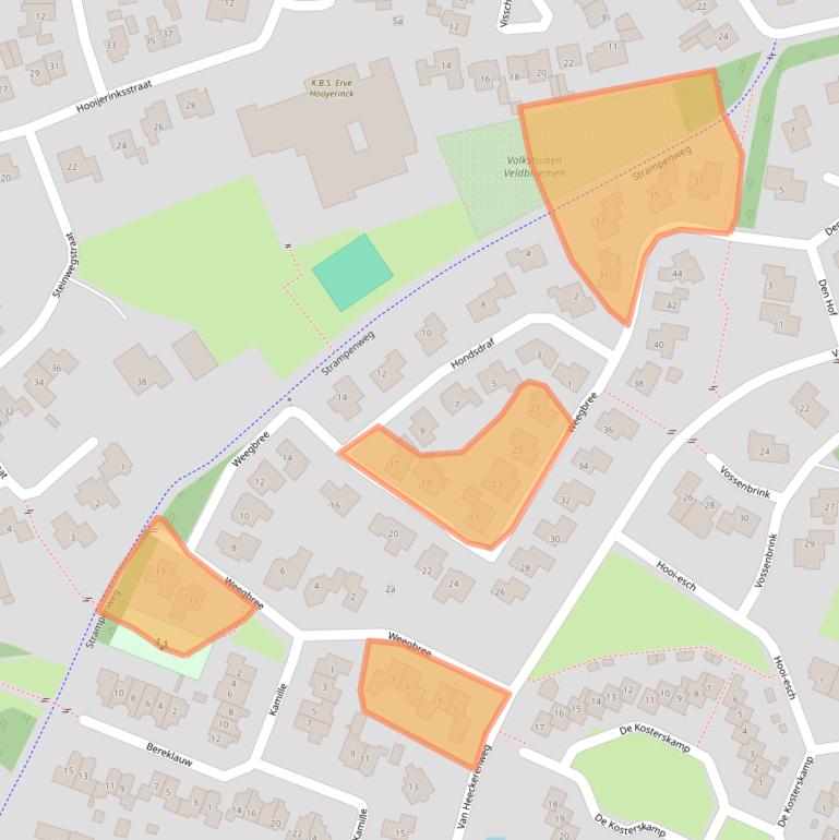 Kaart van postcodegebied 7491LK.