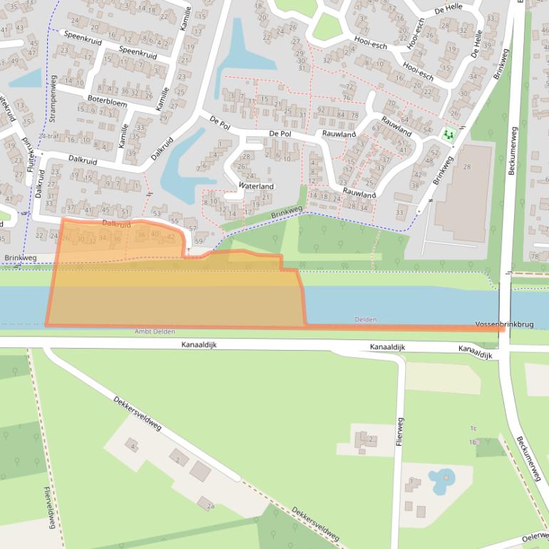 Kaart van postcodegebied 7491LM.