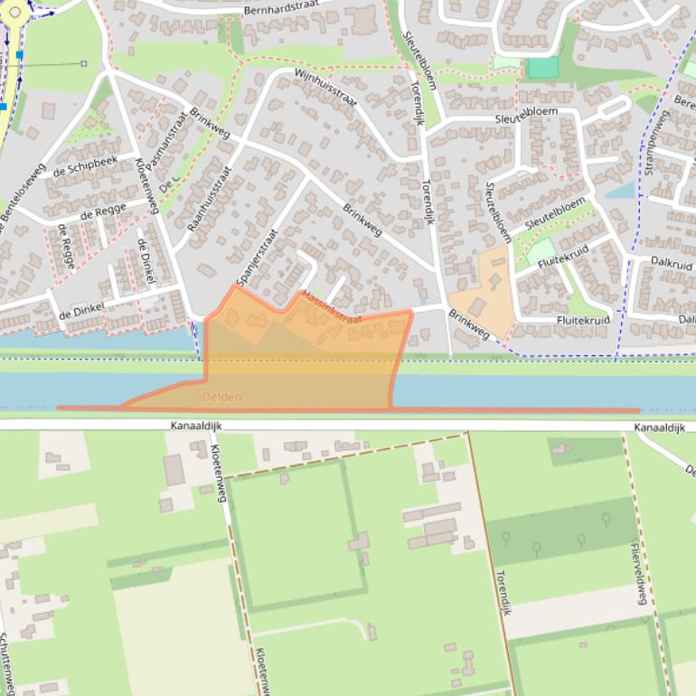Kaart van postcodegebied 7491MJ.