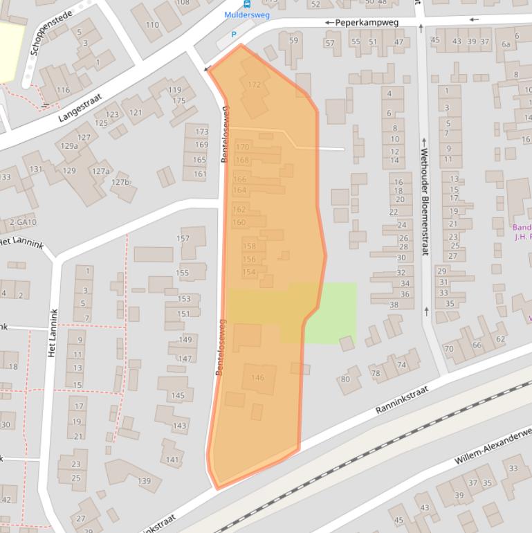 Kaart van postcodegebied 7491XC.