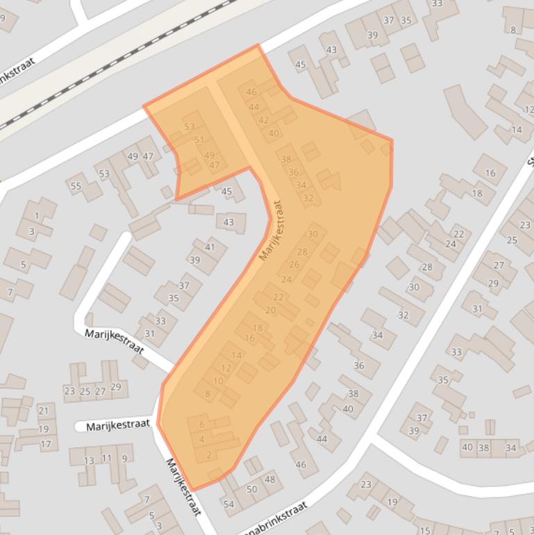 Kaart van postcodegebied 7491XJ.