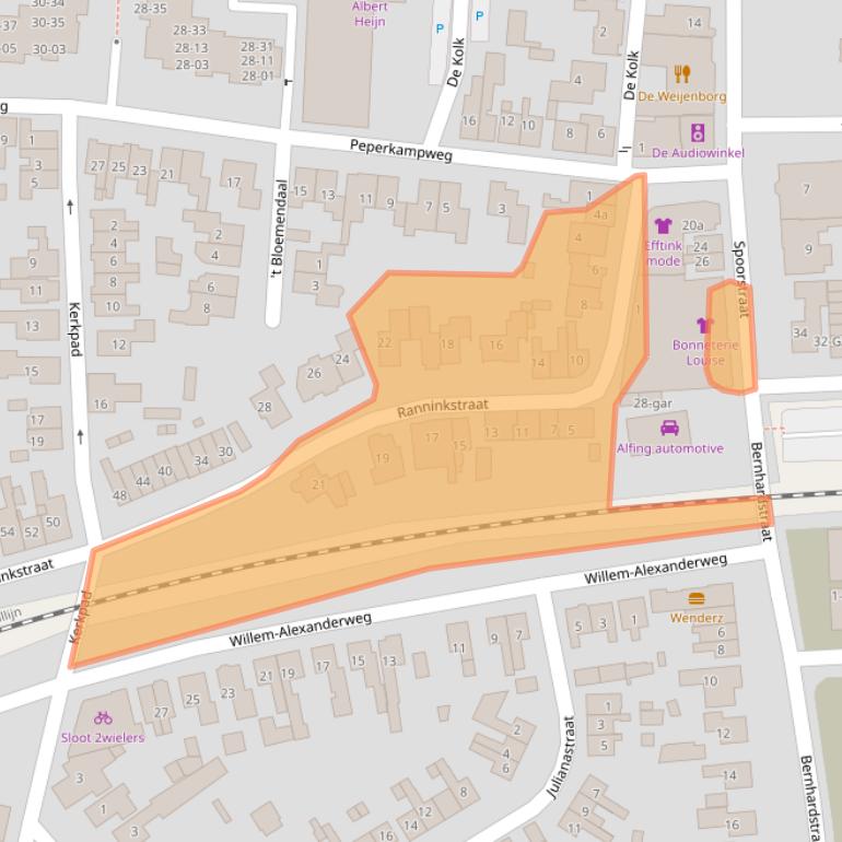 Kaart van postcodegebied 7491XP.