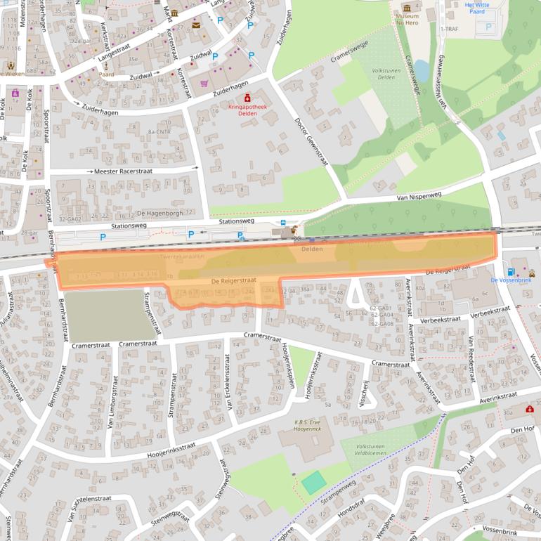 Kaart van postcodegebied 7491XS.