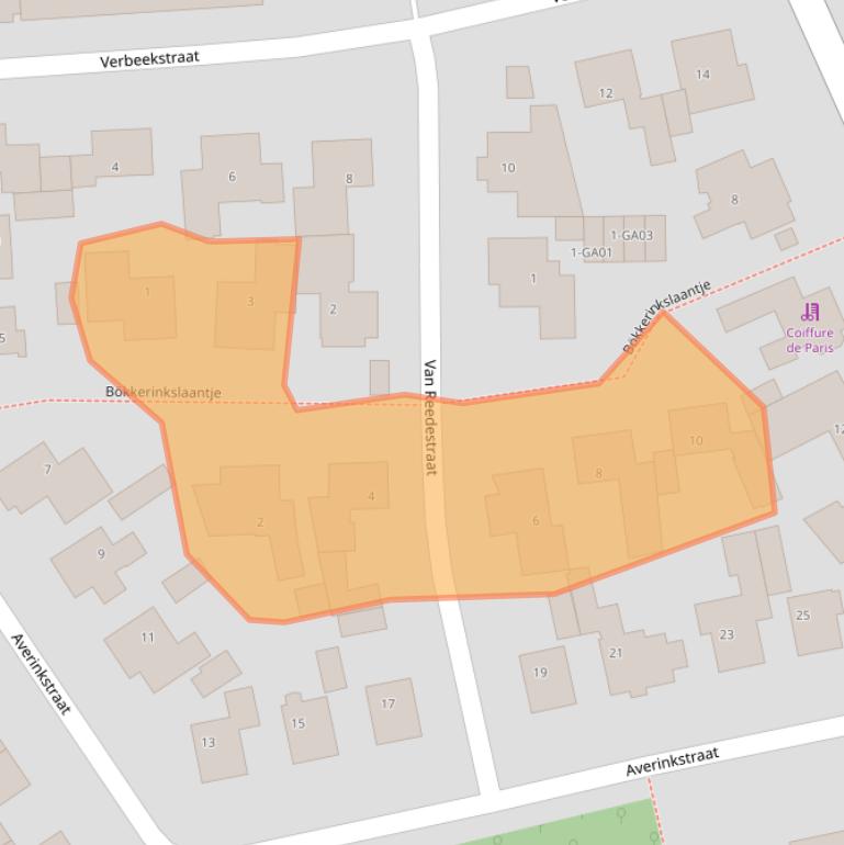 Kaart van postcodegebied 7491XZ.