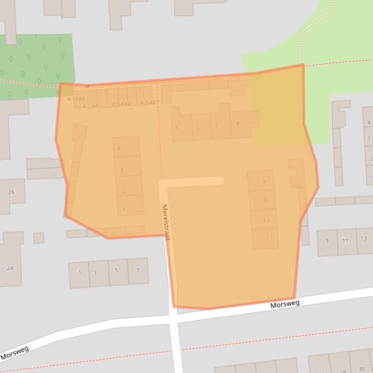 Kaart van postcodegebied 7491ZK.