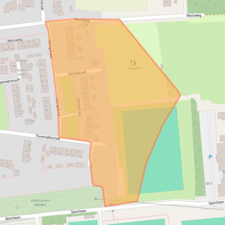 Kaart van postcodegebied 7491ZP.