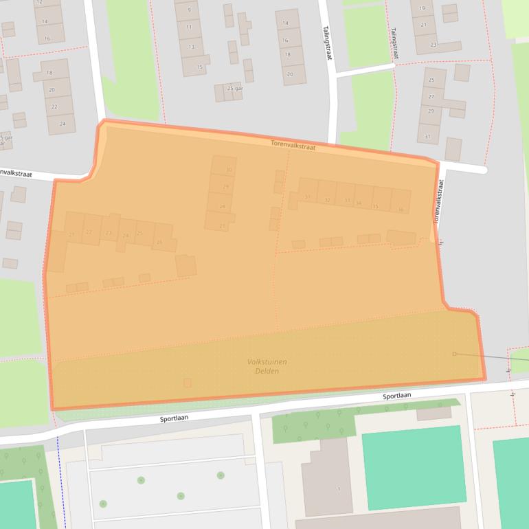 Kaart van postcodegebied 7491ZT.