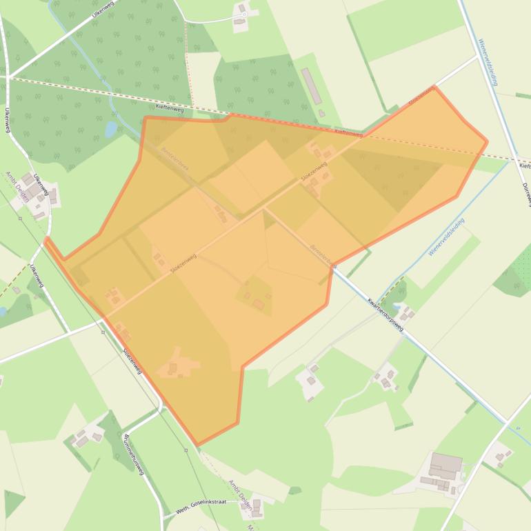 Kaart van postcodegebied 7495PC.