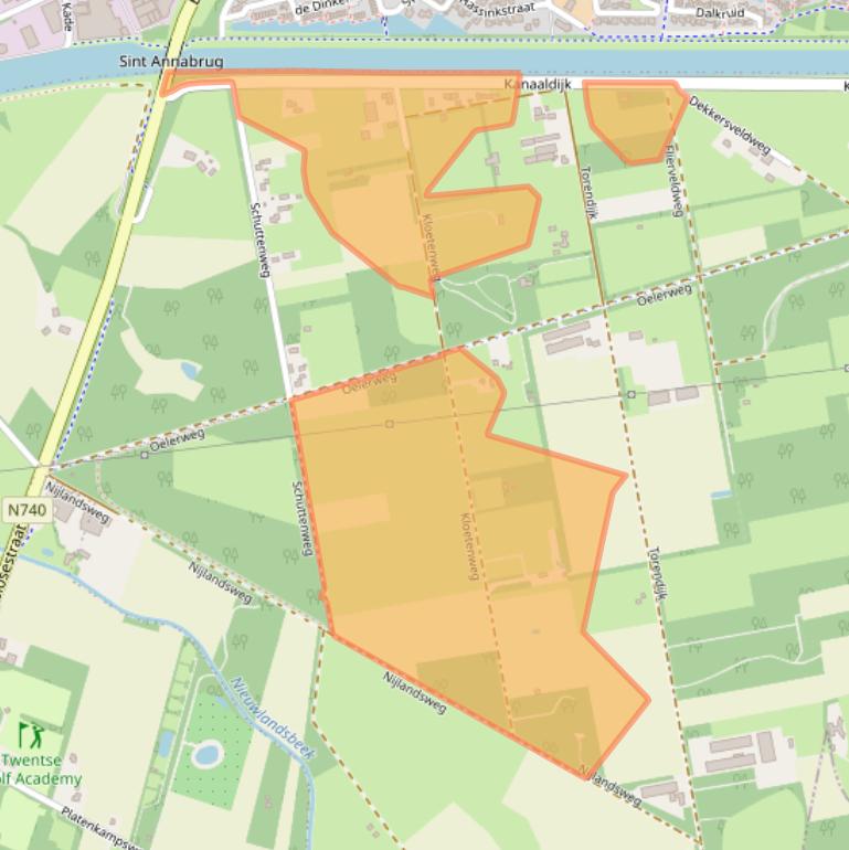 Kaart van postcodegebied 7495PP.