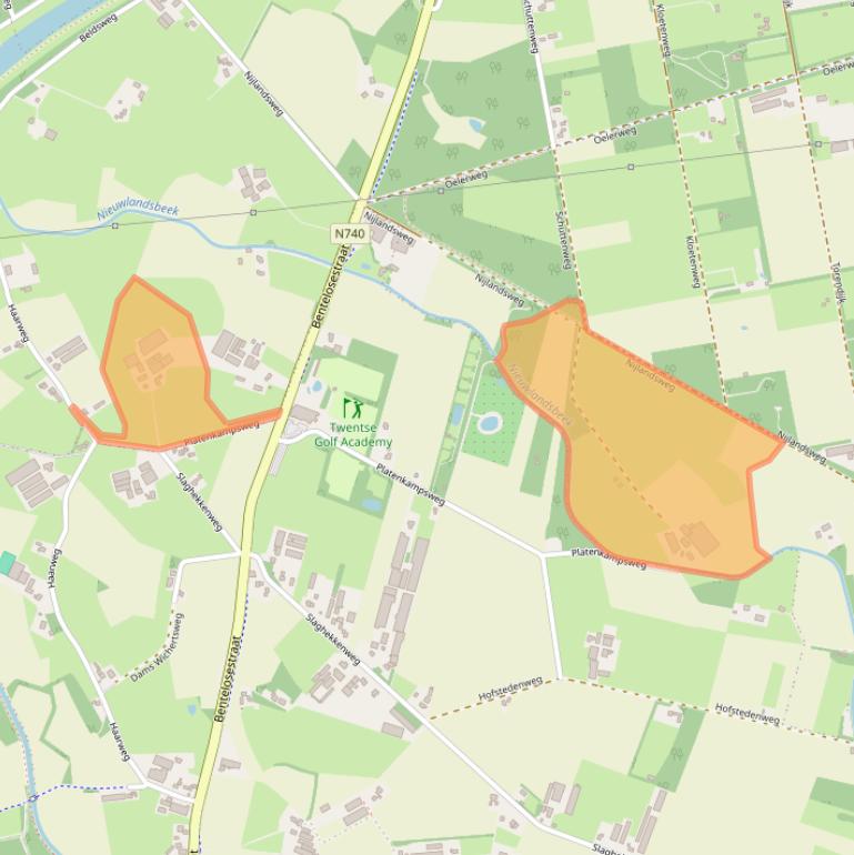 Kaart van postcodegebied 7495RA.