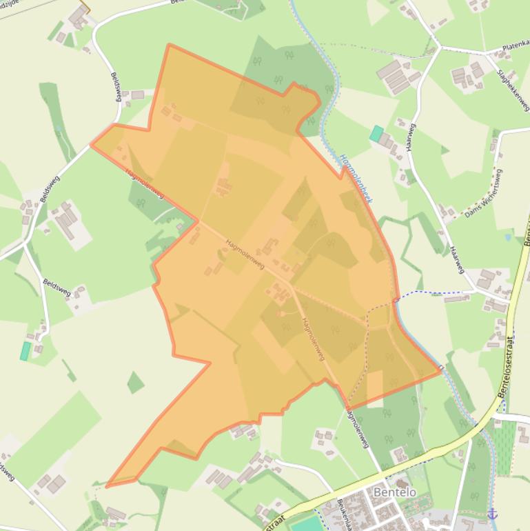 Kaart van postcodegebied 7495RB.