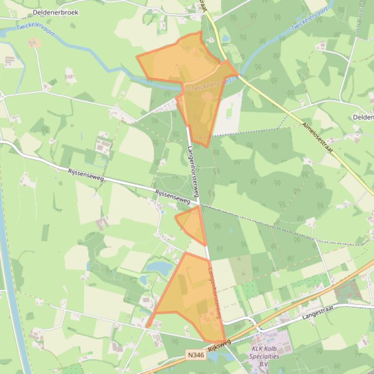 Kaart van postcodegebied 7495RD.