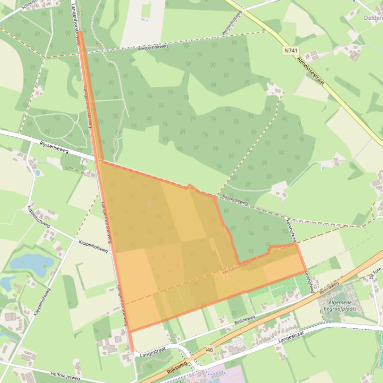 Kaart van postcodegebied 7495RE.