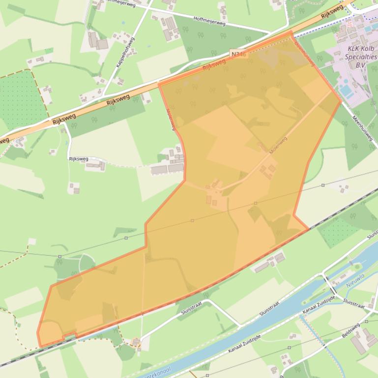 Kaart van postcodegebied 7495RG.