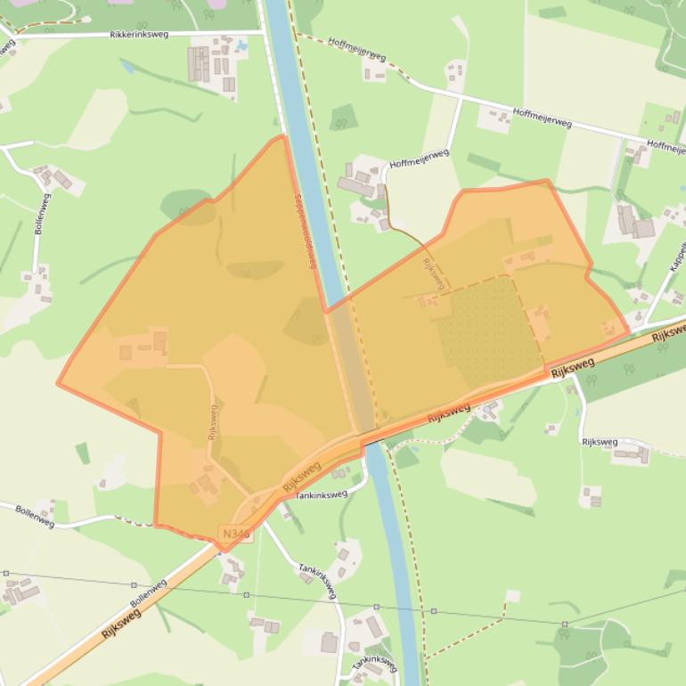 Kaart van postcodegebied 7495RH.