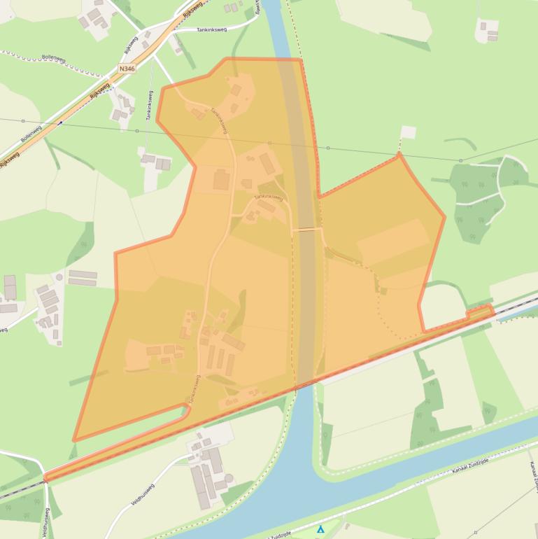 Kaart van postcodegebied 7495RL.