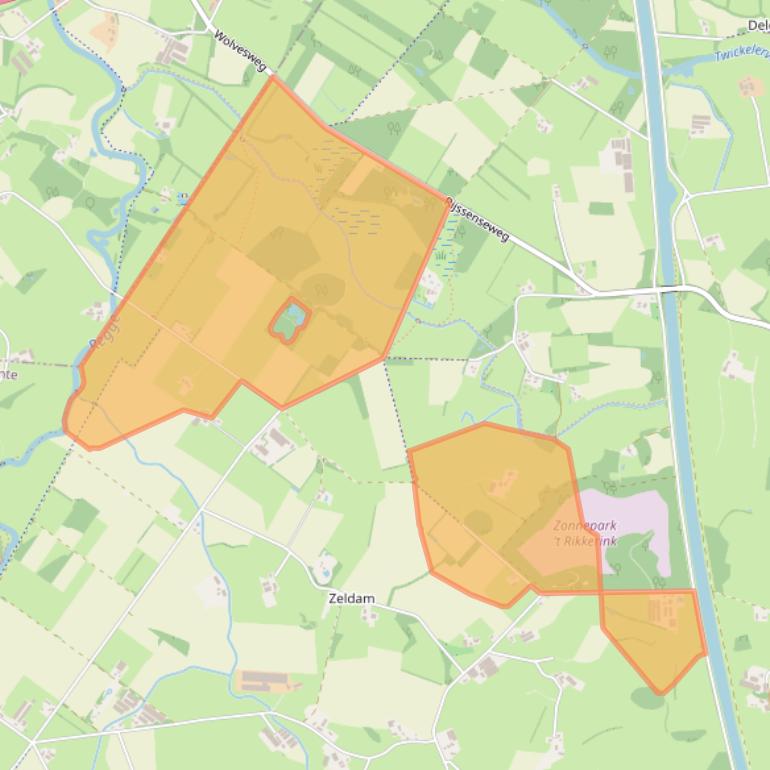 Kaart van postcodegebied 7495RM.