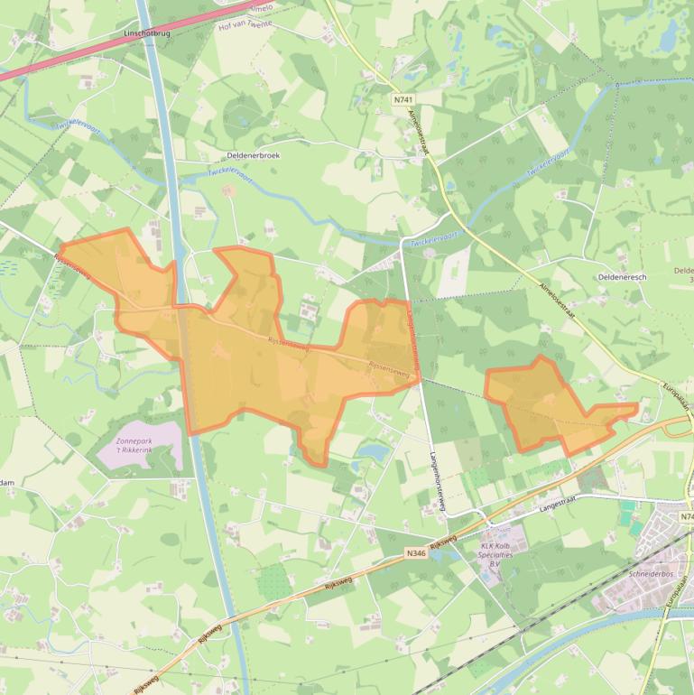 Kaart van postcodegebied 7495RP.