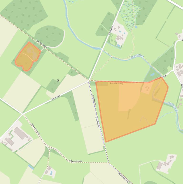 Kaart van postcodegebied 7495RR.