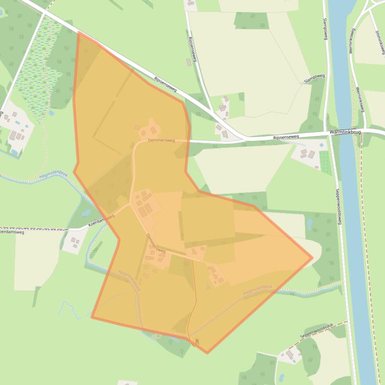 Kaart van postcodegebied 7495RS.