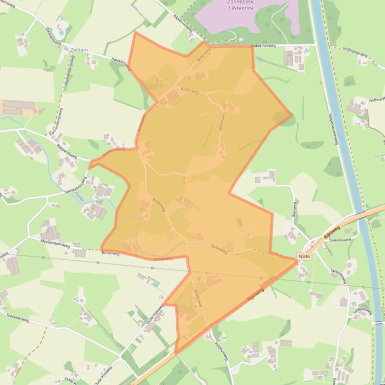 Kaart van postcodegebied 7495RV.