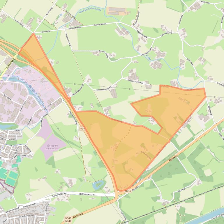 Kaart van postcodegebied 7495SB.