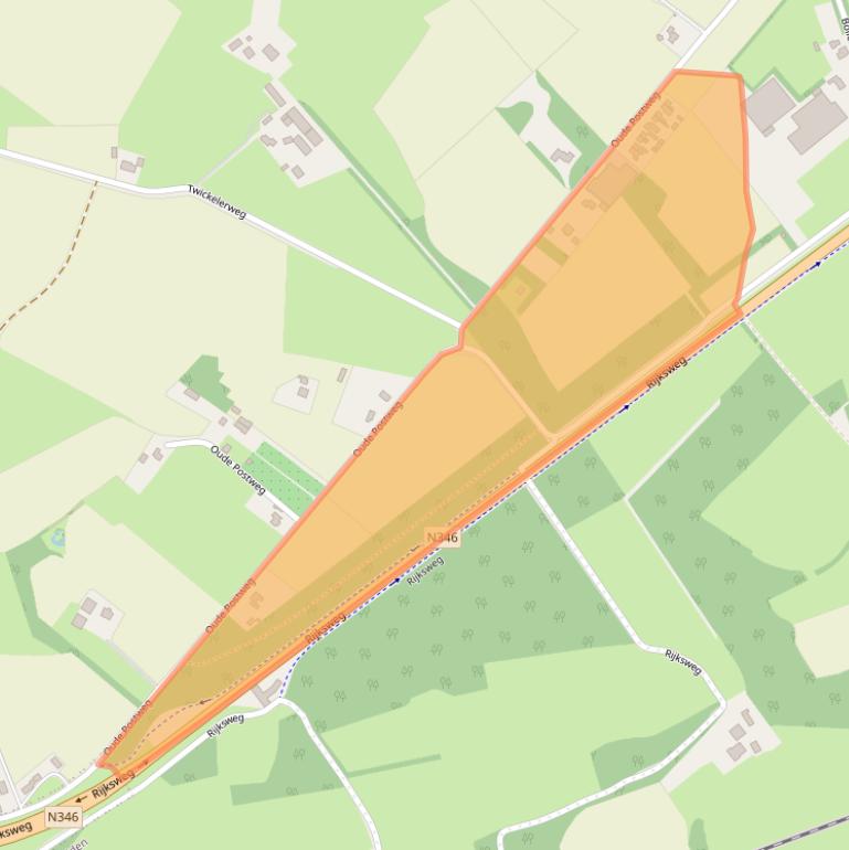 Kaart van postcodegebied 7495SC.