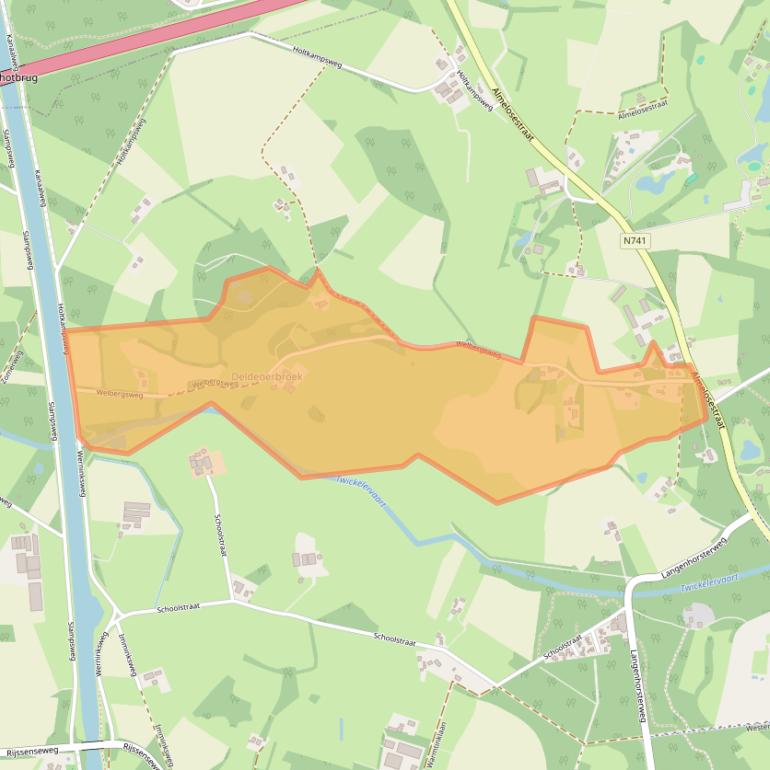 Kaart van postcodegebied 7495SZ.