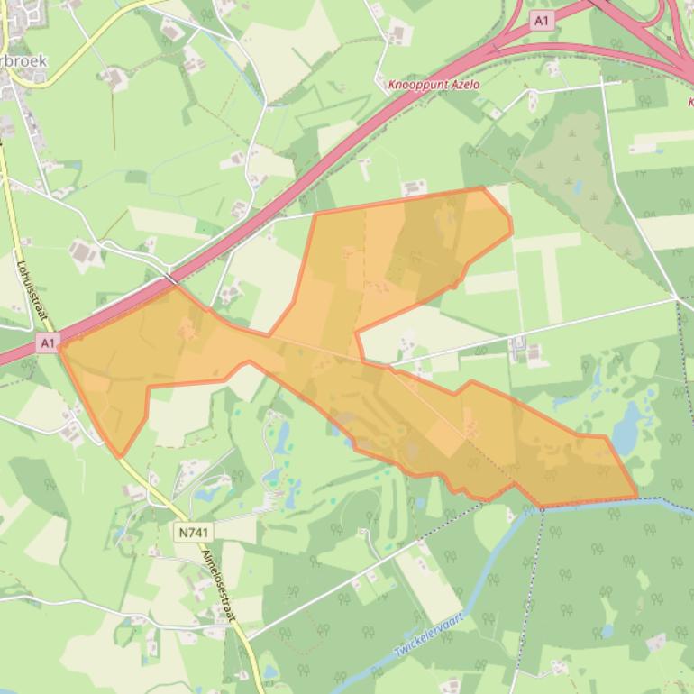 Kaart van postcodegebied 7495TL.