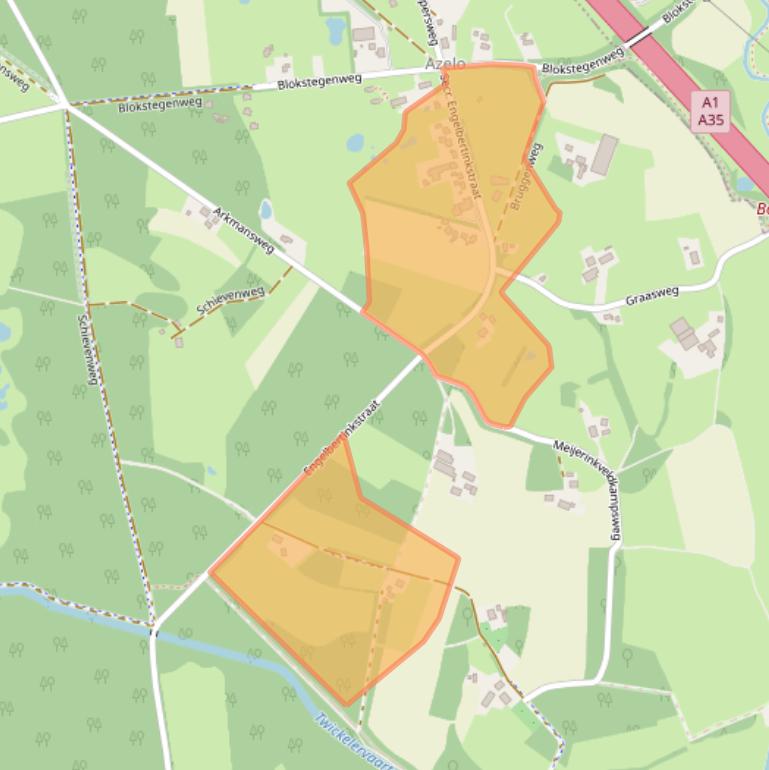 Kaart van postcodegebied 7495TW.