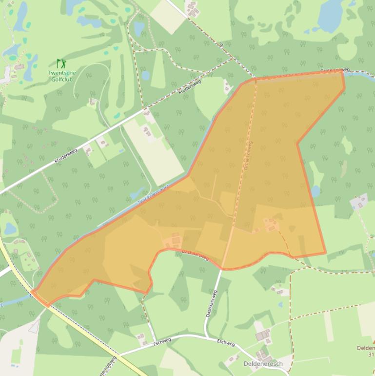 Kaart van postcodegebied 7495VH.