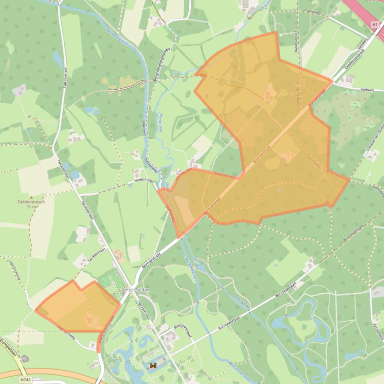 Kaart van postcodegebied 7495VL.