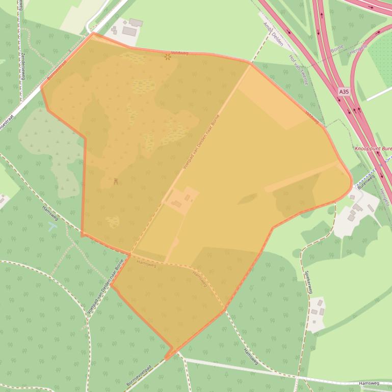 Kaart van postcodegebied 7495VV.