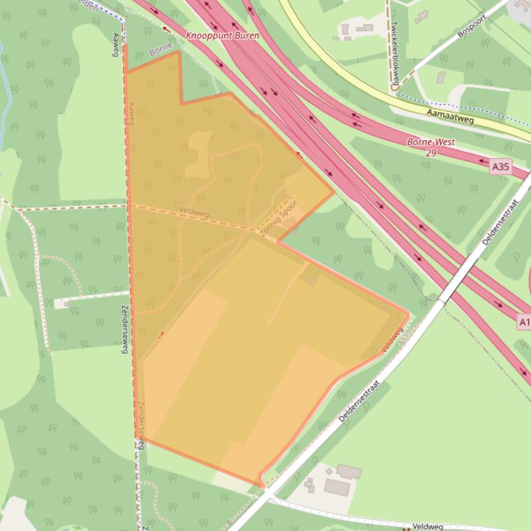 Kaart van postcodegebied 7495VZ.