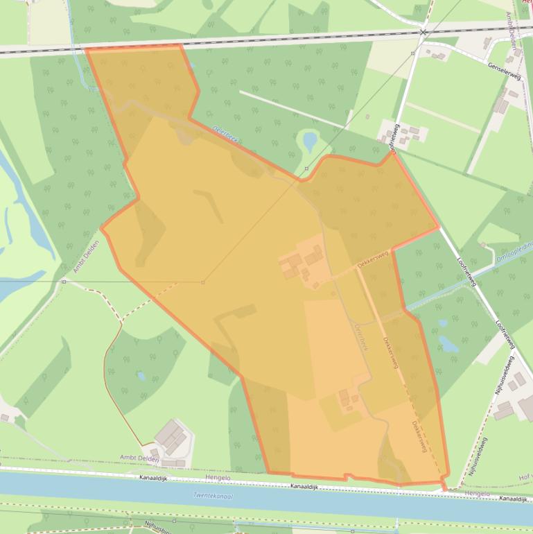 Kaart van postcodegebied 7495WJ.